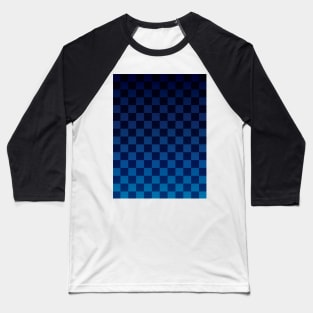 Dark Blue Checkers Baseball T-Shirt
